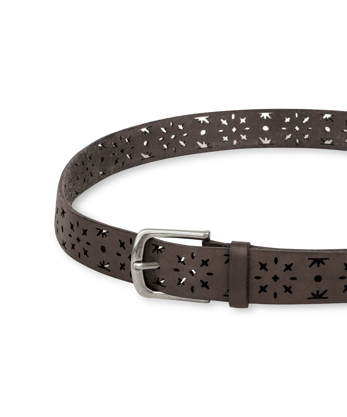 썬러브투어(SUNLOVETOUR) Punching Leather Belt Charcoal