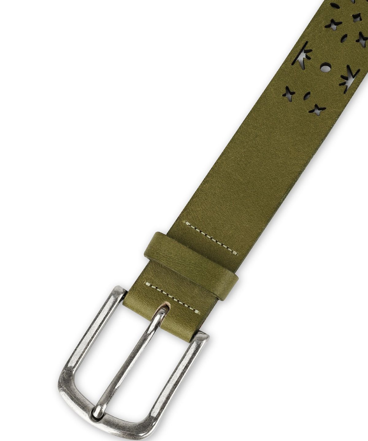썬러브투어(SUNLOVETOUR) Punching Leather Belt Lime