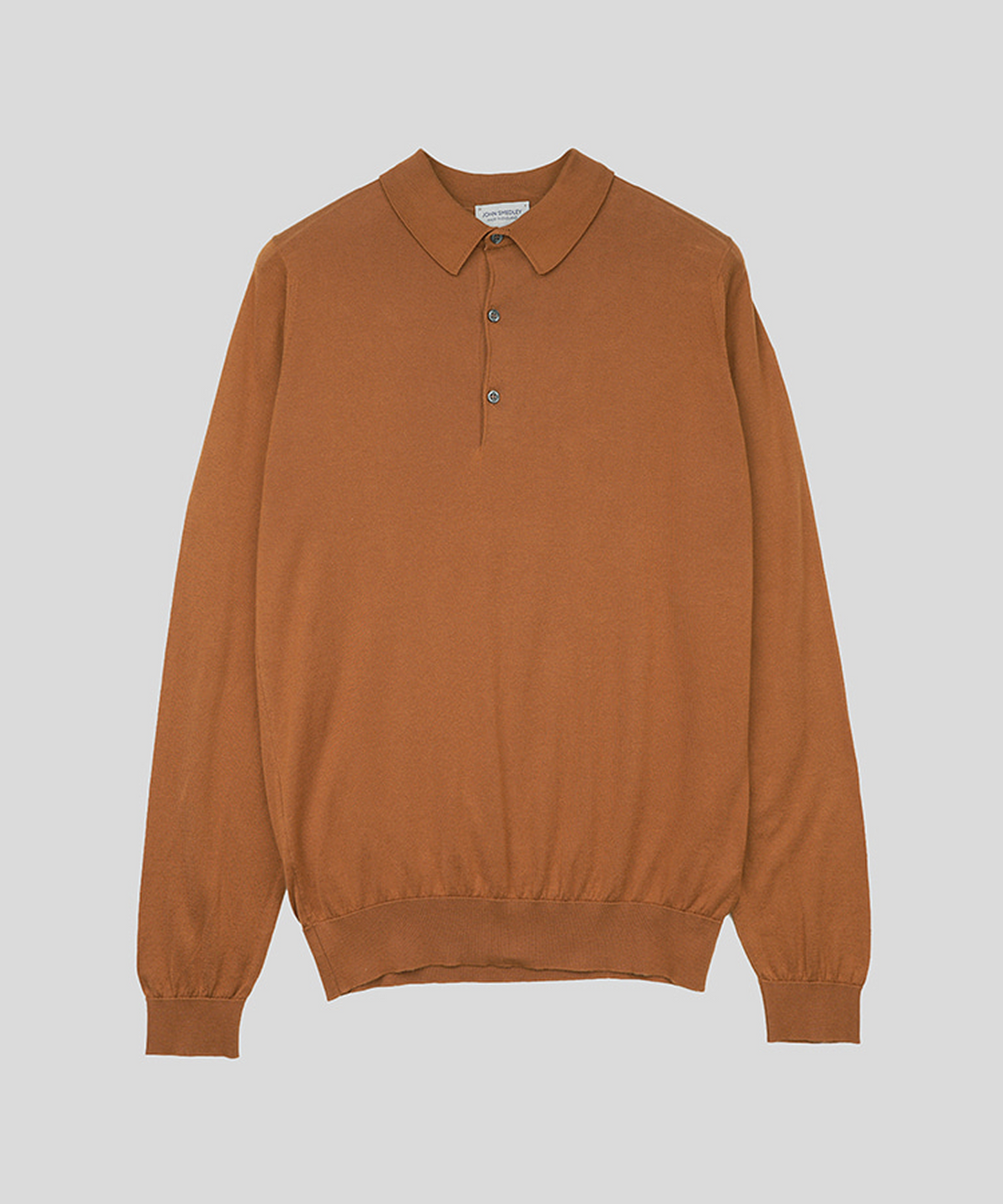 존 스메들리(JOHN SMEDLEY) BRADWELL Sea Island Cotton Long Sleeves Polo Shirt Heritage One 9 Colors