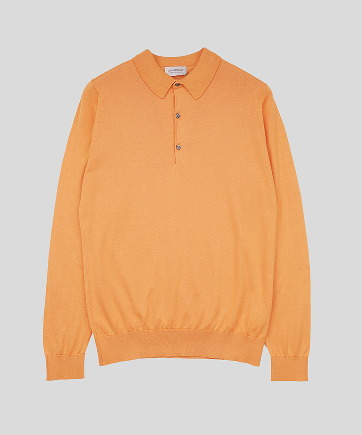 존 스메들리(JOHN SMEDLEY) BRADWELL Sea Island Cotton Long Sleeves Polo Shirt Heritage One 9 Colors