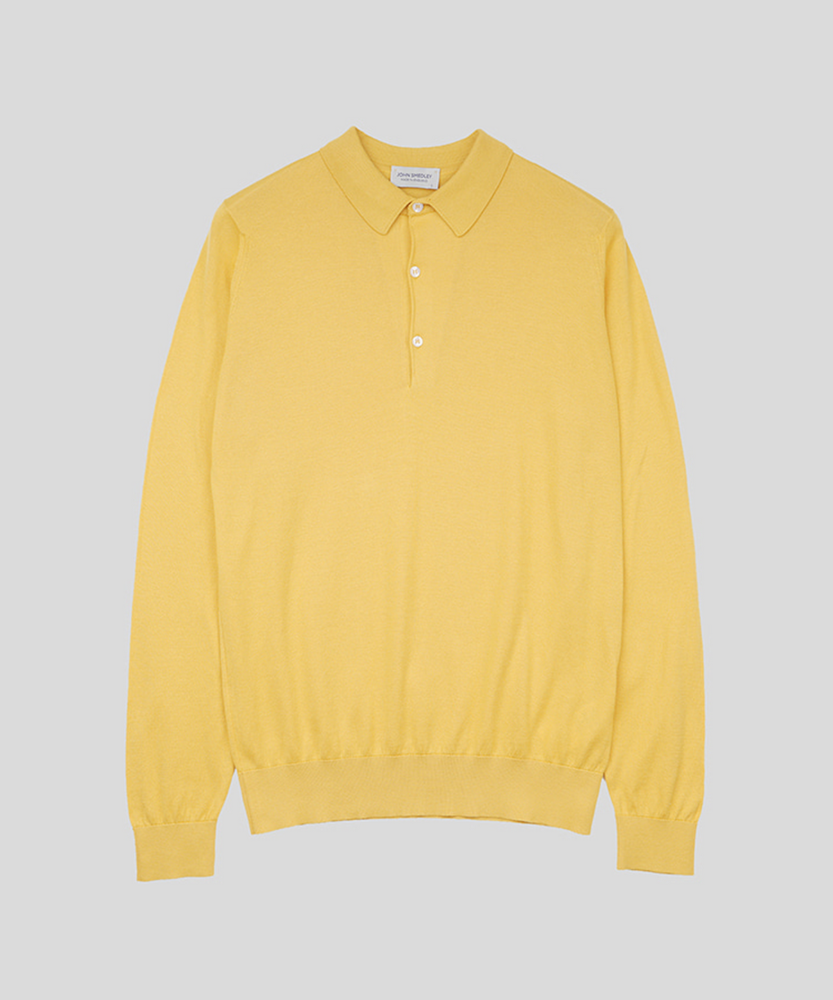존 스메들리(JOHN SMEDLEY) BRADWELL Sea Island Cotton Long Sleeves Polo Shirt Heritage One 9 Colors
