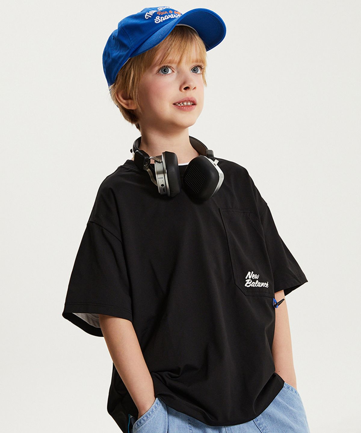 뉴발란스 키즈(NEWBALANCEKIDS) NBSC_아동 포켓 포인트 반팔 티셔츠 NK9EG2771U19