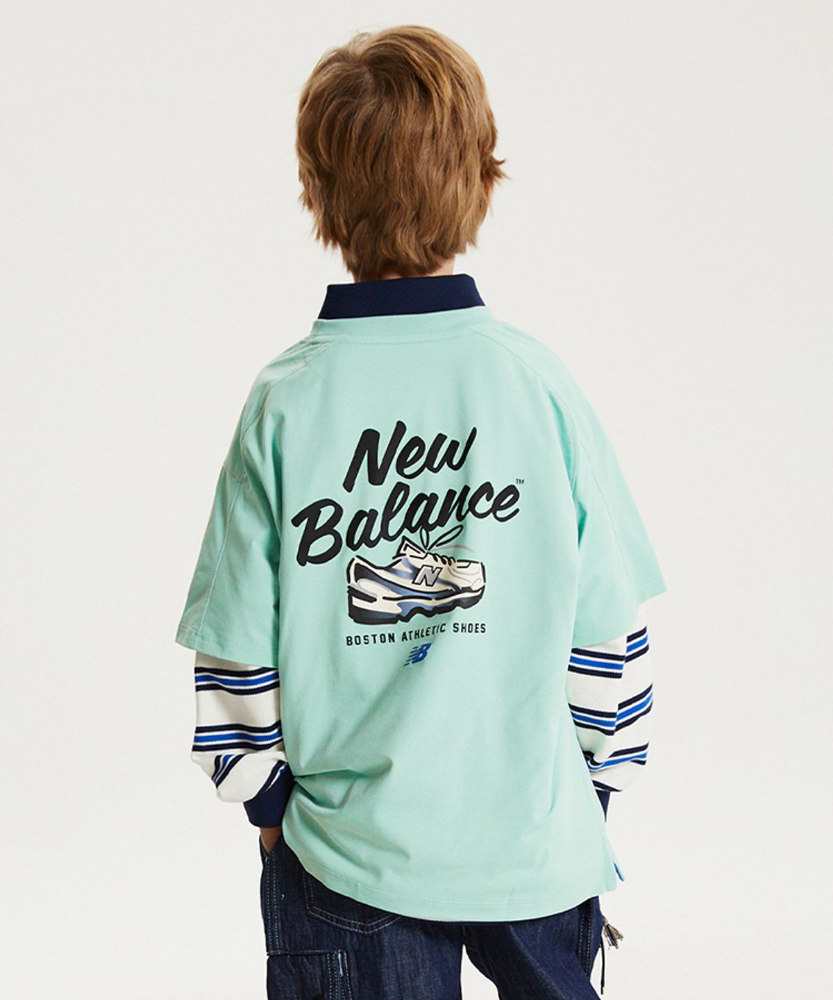 뉴발란스 키즈(NEWBALANCEKIDS) NBSC_아동 포켓 포인트 반팔 티셔츠 NK9EG2771U84