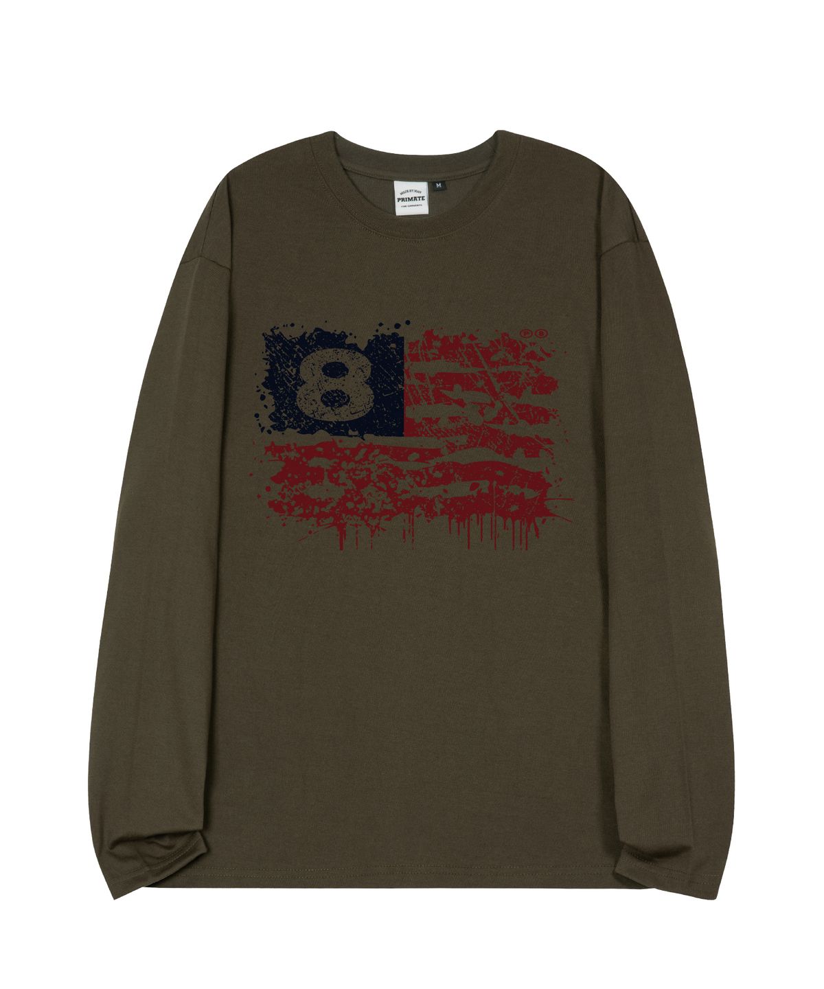 프라임에이트(PRIMATE) SPLASH  오버핏 롱 슬리브 4 COLORS
