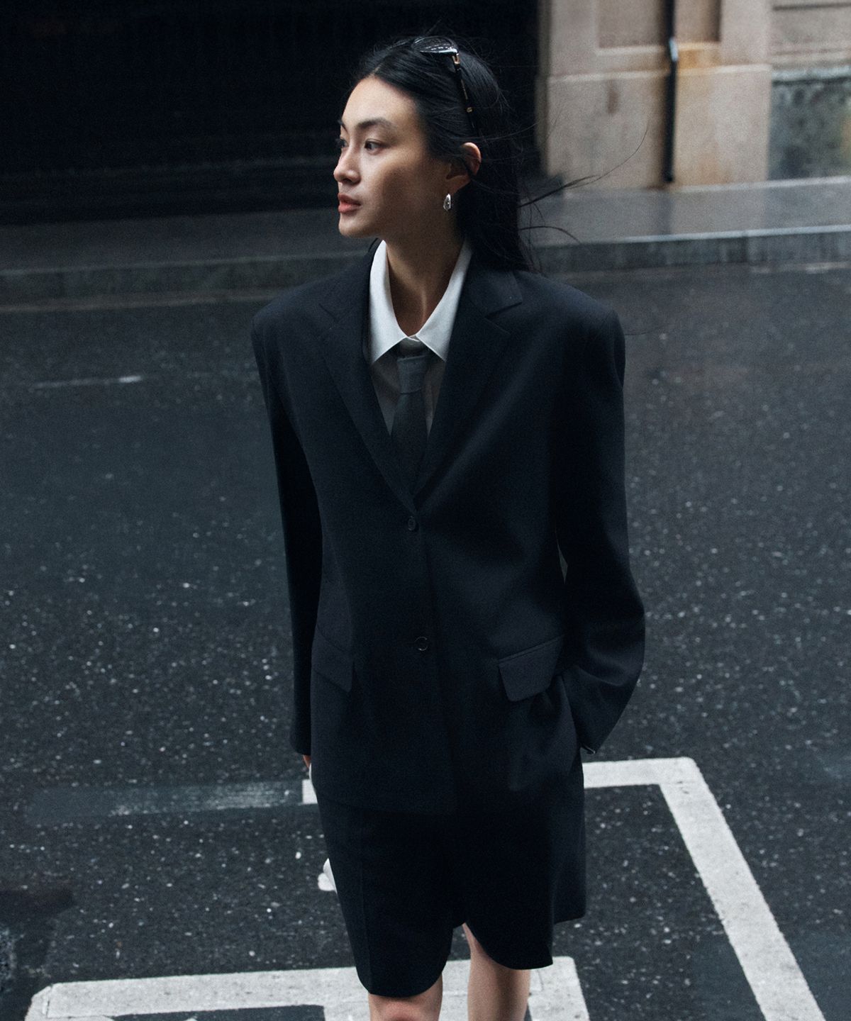 시야쥬(SIYAZU) SIOT4189 클래식 밸런스 블레이저_Black