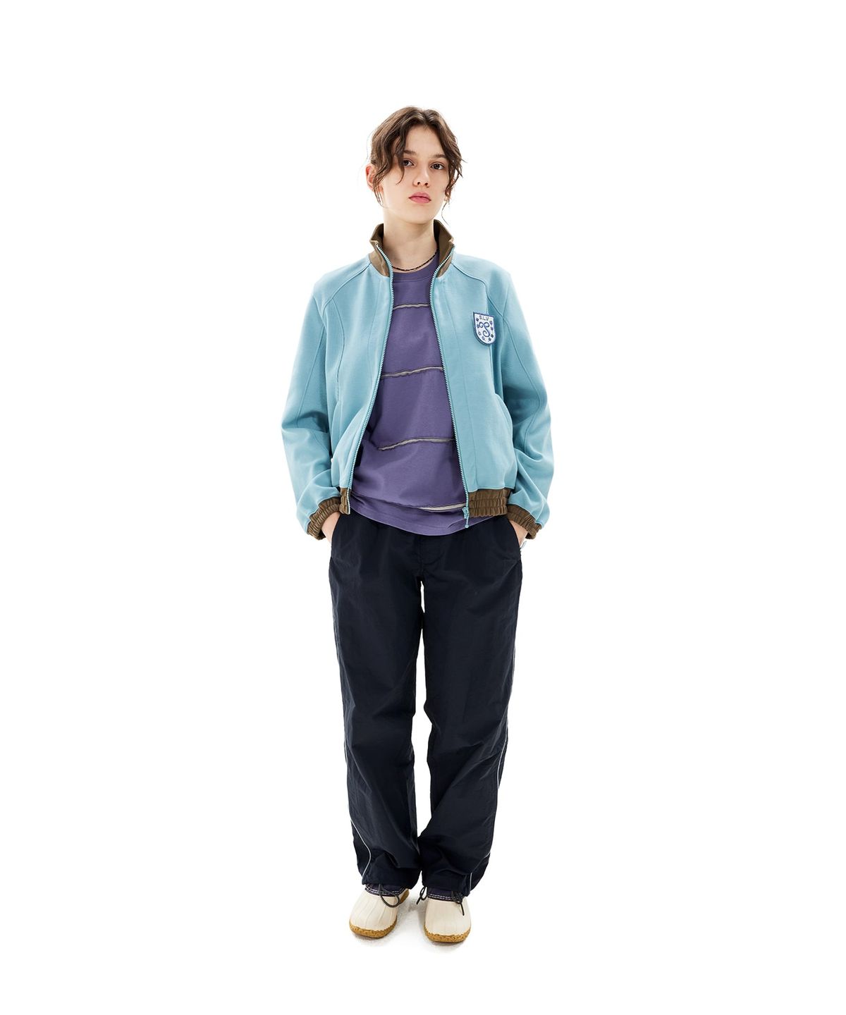 썬러브투어(SUNLOVETOUR) Crest Track Jacket Blue