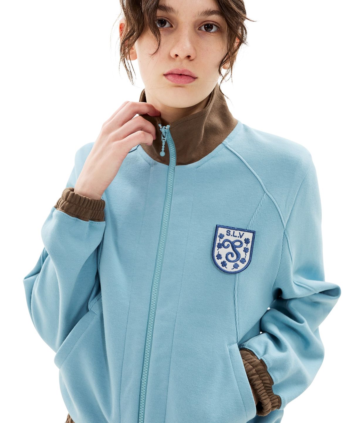 썬러브투어(SUNLOVETOUR) Crest Track Jacket Blue