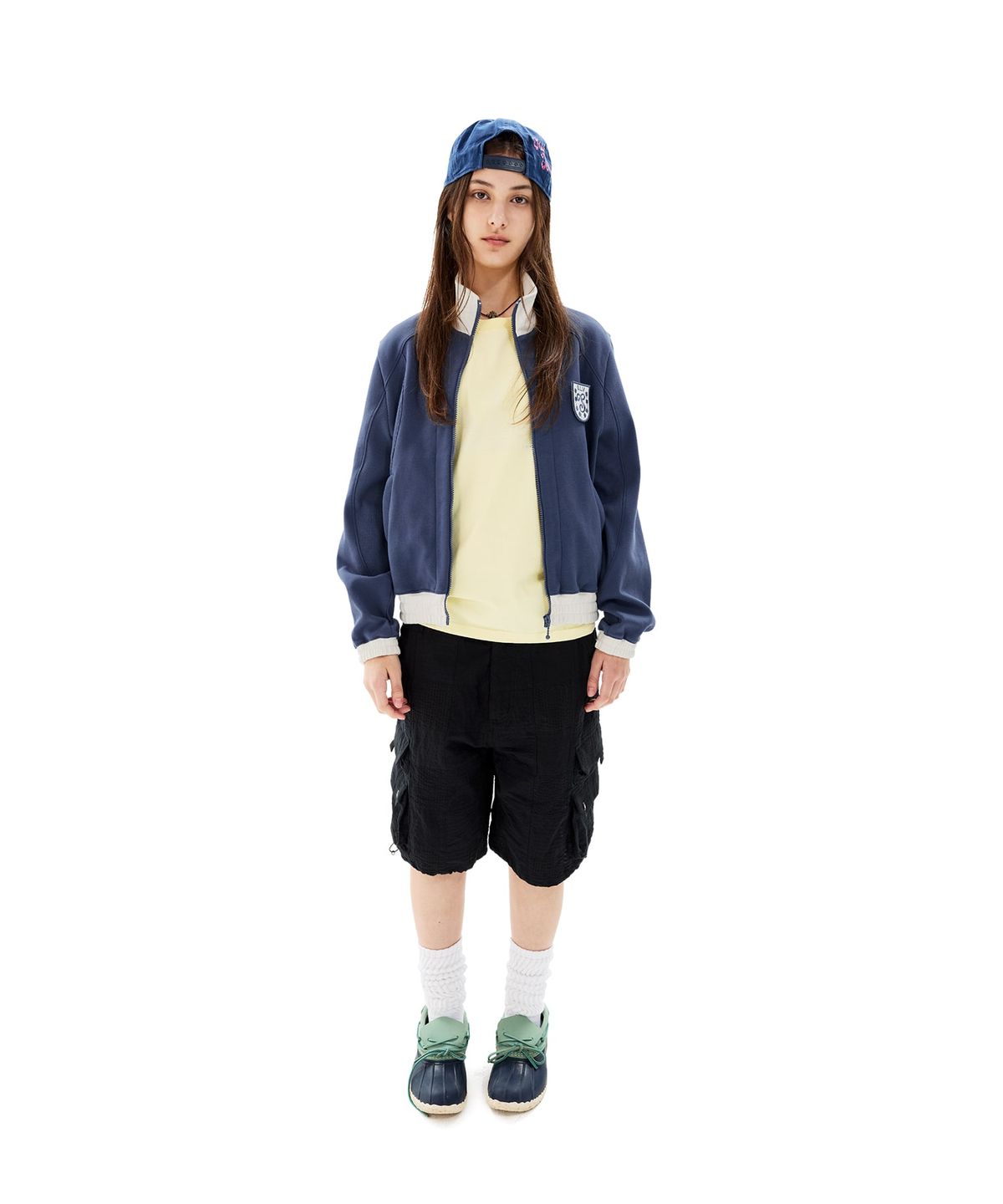 썬러브투어(SUNLOVETOUR) Crest Track Jacket Navy