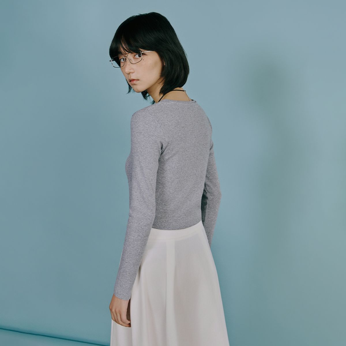 랩(LAP) 헨리넥 슬림티셔츠 AS1CT262