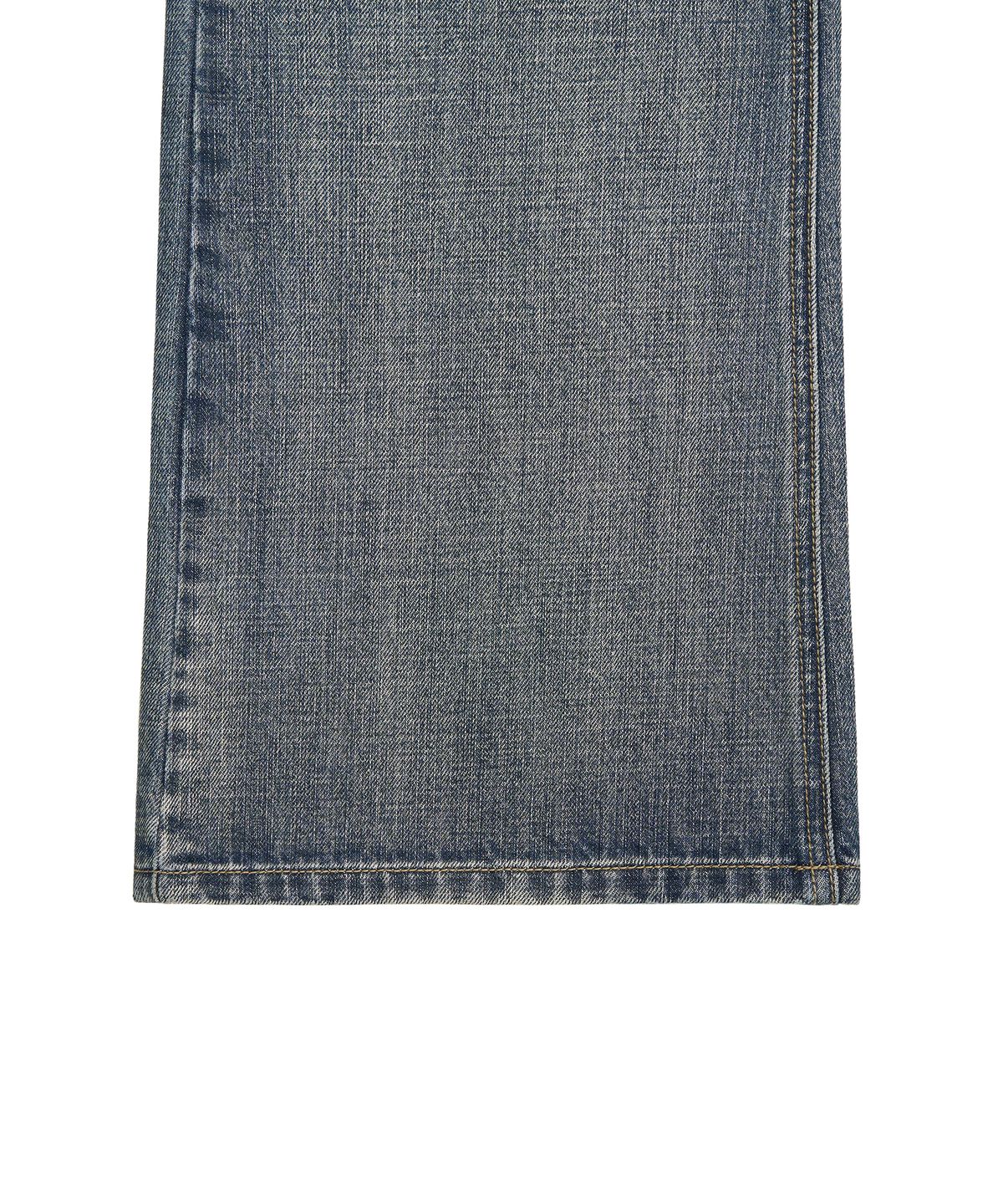 페플리(PEPLEE) Washed Denim Boots Cut Pants (Blue)