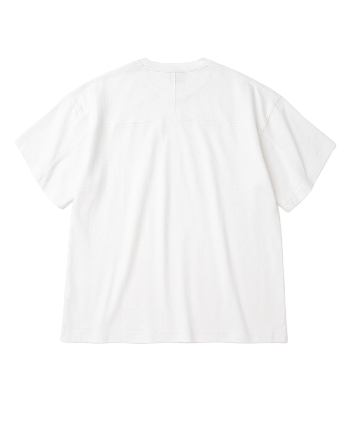 엑스오엑스(XOX) 피그먼트 워싱 뒷절개 반팔 티셔츠[IVORY]