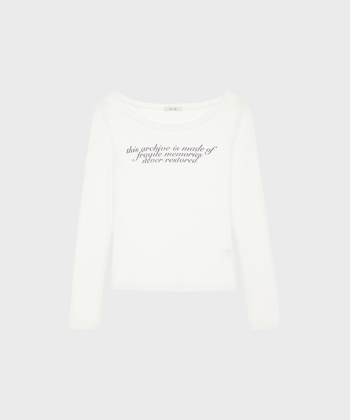 알키알카(ALKI ALKA) Sheer Long Sleeve (Ivory)