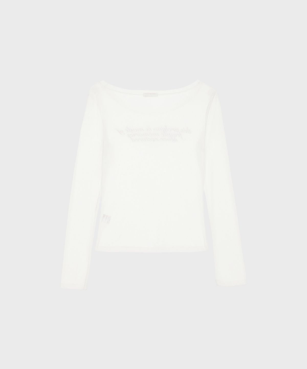 알키알카(ALKI ALKA) Sheer Long Sleeve (Ivory)