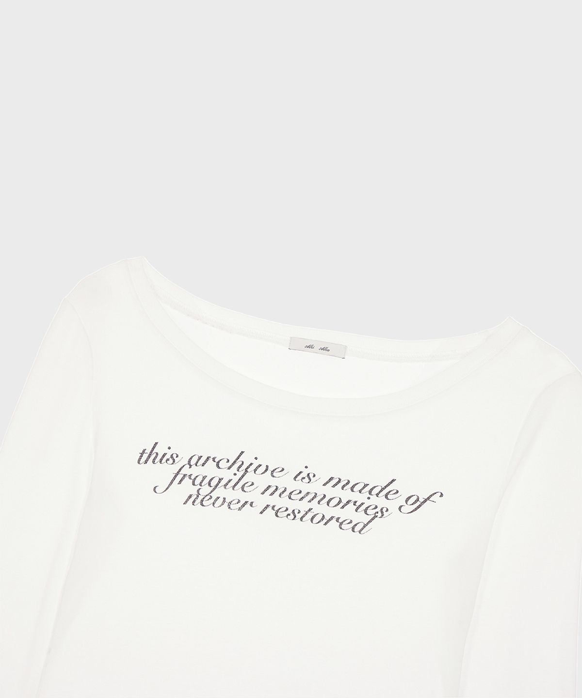 알키알카(ALKI ALKA) Sheer Long Sleeve (Ivory)