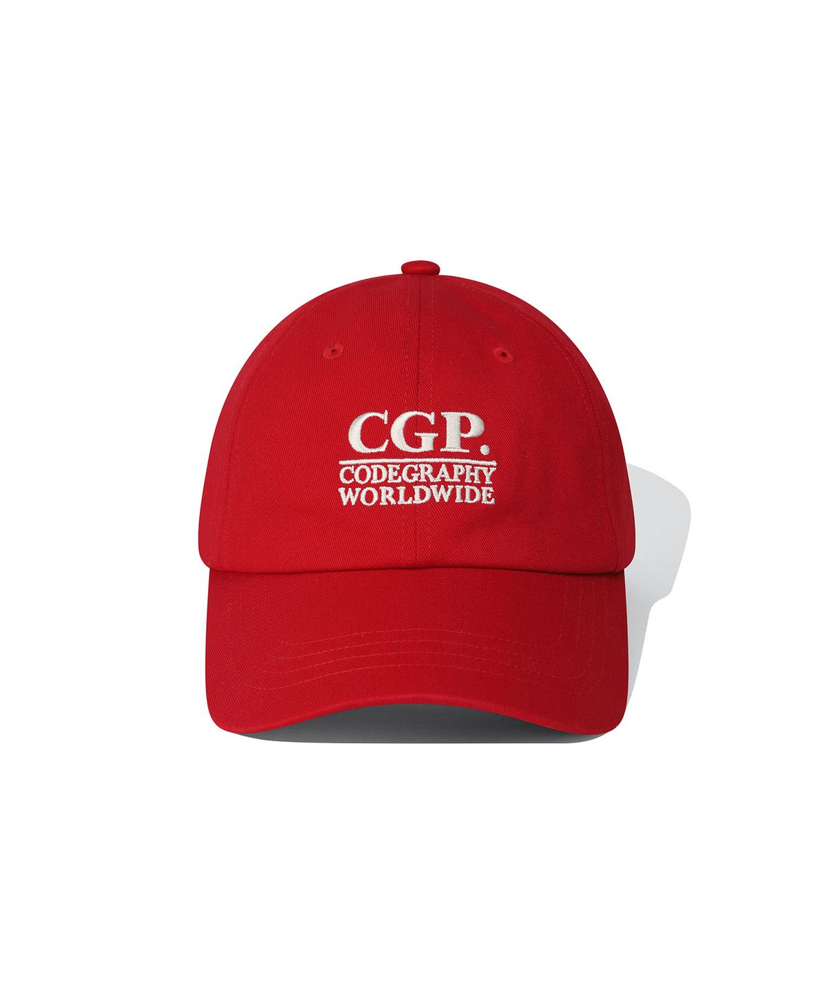 코드그라피(CGP) 스퀘어 로고 볼캡-레드