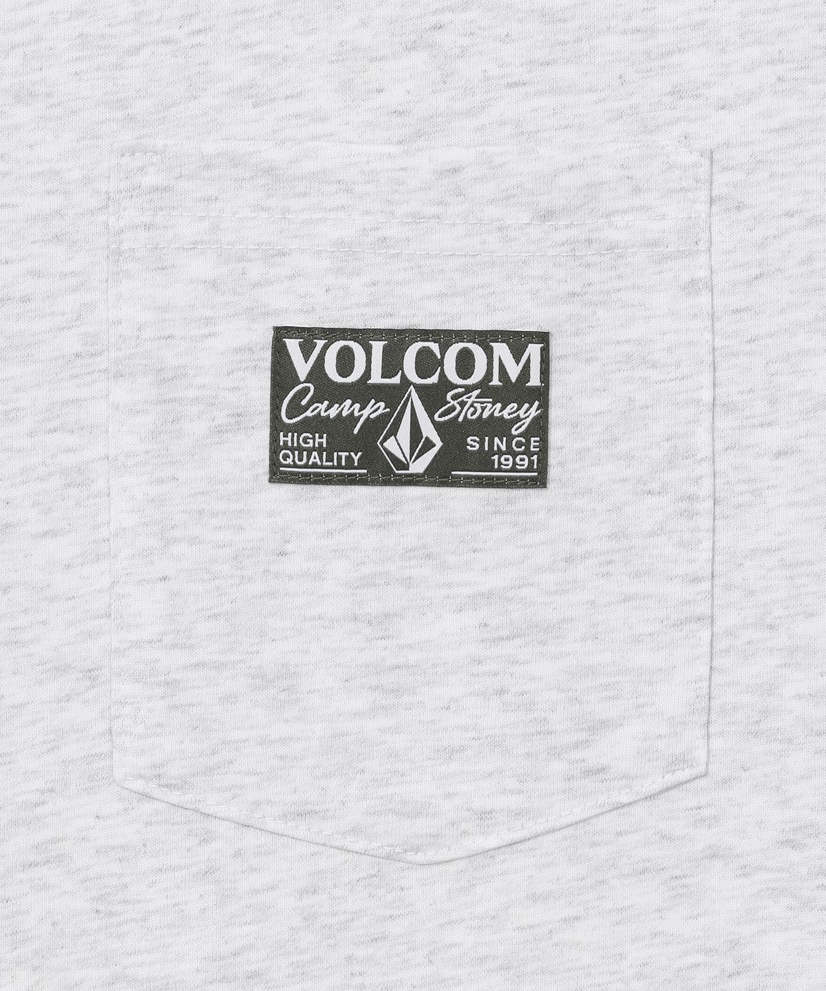 볼컴(VOLCOM) 캠프 스토니 포켓 오버핏 반팔티(아이스 그레이)