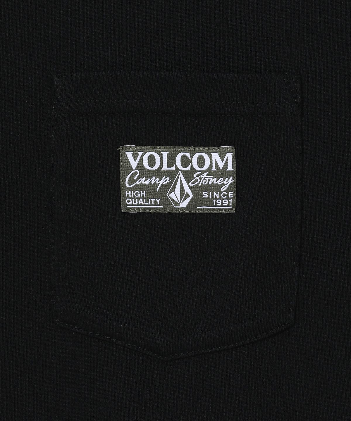 볼컴(VOLCOM) 캠프 스토니 포켓 오버핏 반팔티(블랙)