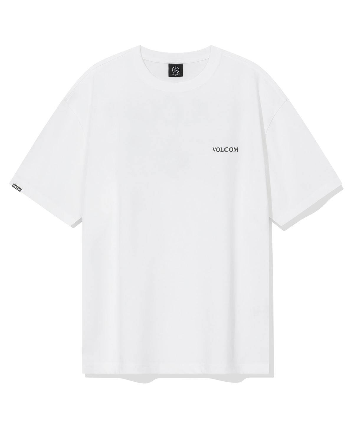 볼컴(VOLCOM) 캠프 스토니 오버핏 반팔티(화이트)