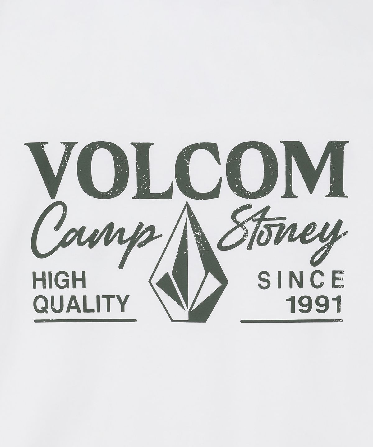 볼컴(VOLCOM) 캠프 스토니 오버핏 반팔티(화이트)