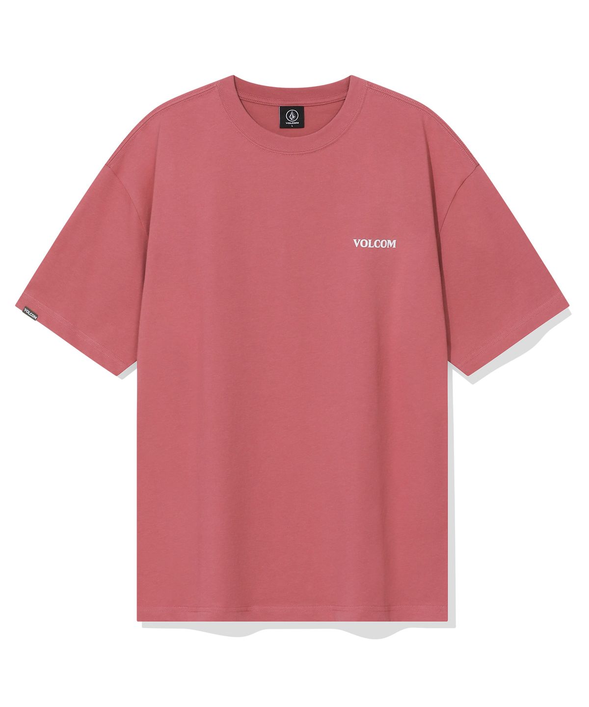 볼컴(VOLCOM) 캠프 스토니 오버핏 반팔티(라이트 핑크)