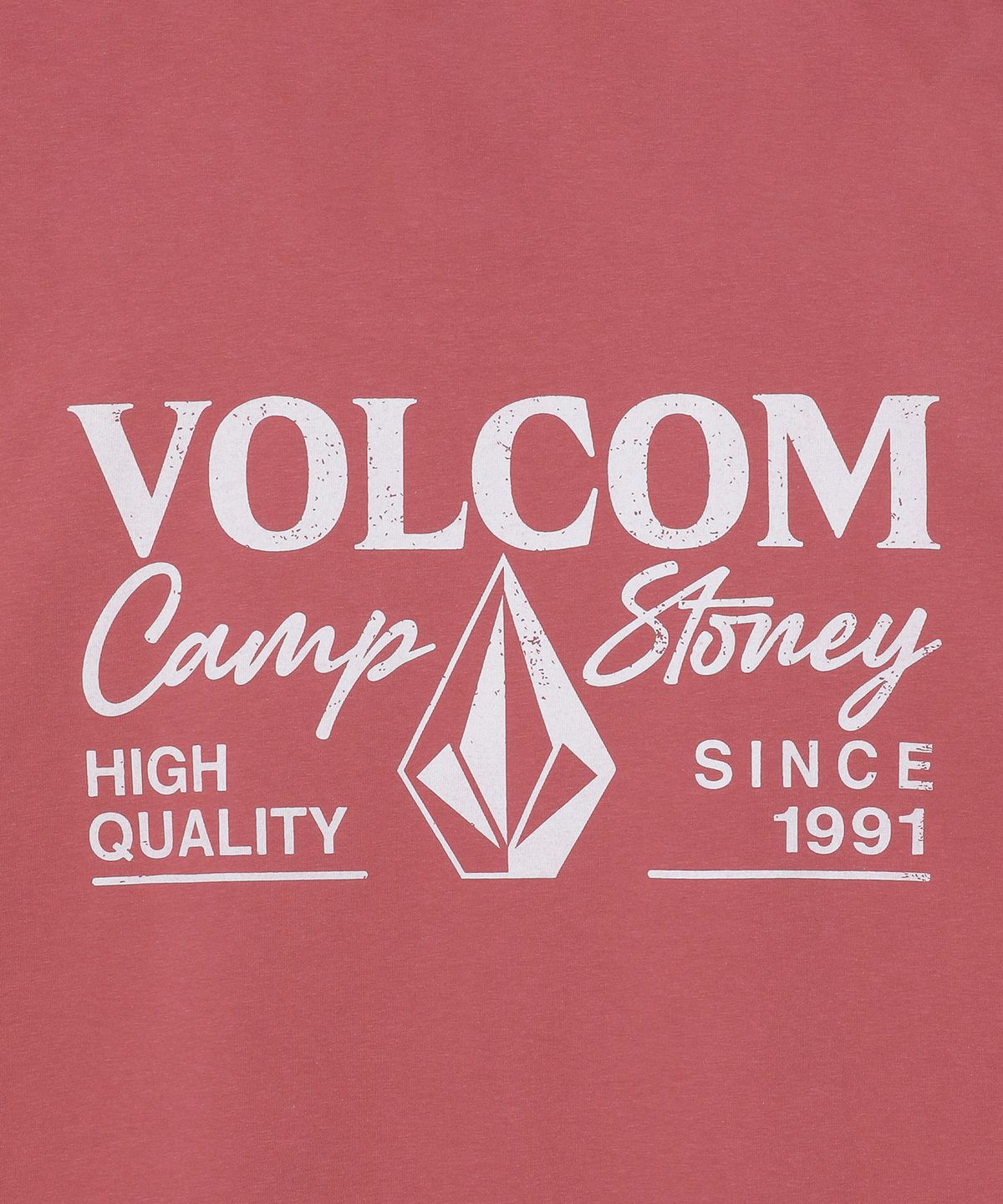 볼컴(VOLCOM) 캠프 스토니 오버핏 반팔티(라이트 핑크)