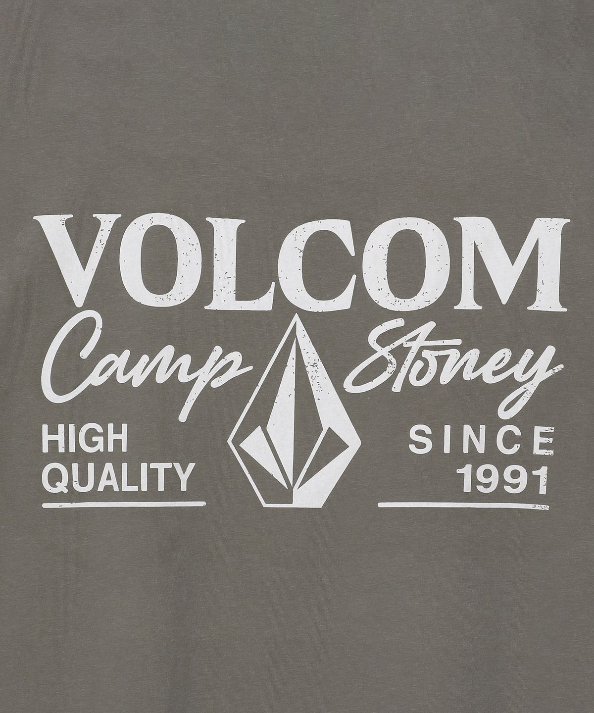 볼컴(VOLCOM) 캠프 스토니 오버핏 반팔티(라이트 카키)