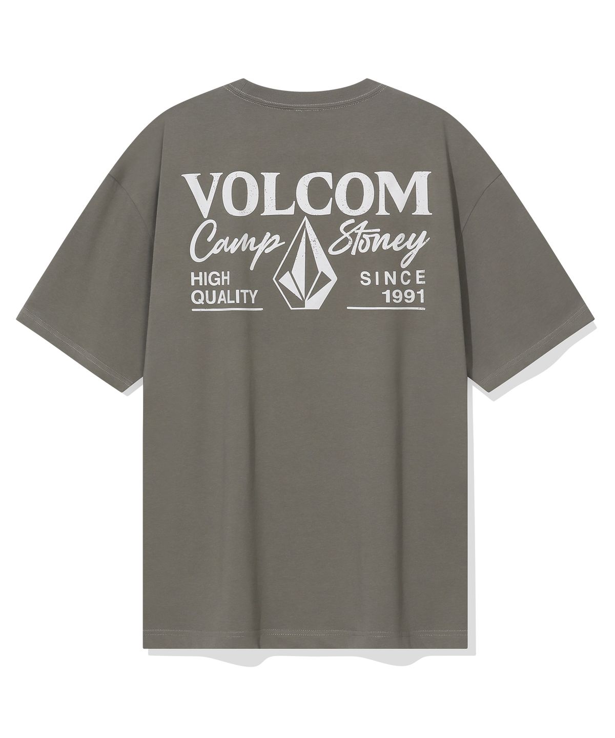 볼컴(VOLCOM) 캠프 스토니 오버핏 반팔티(라이트 카키)