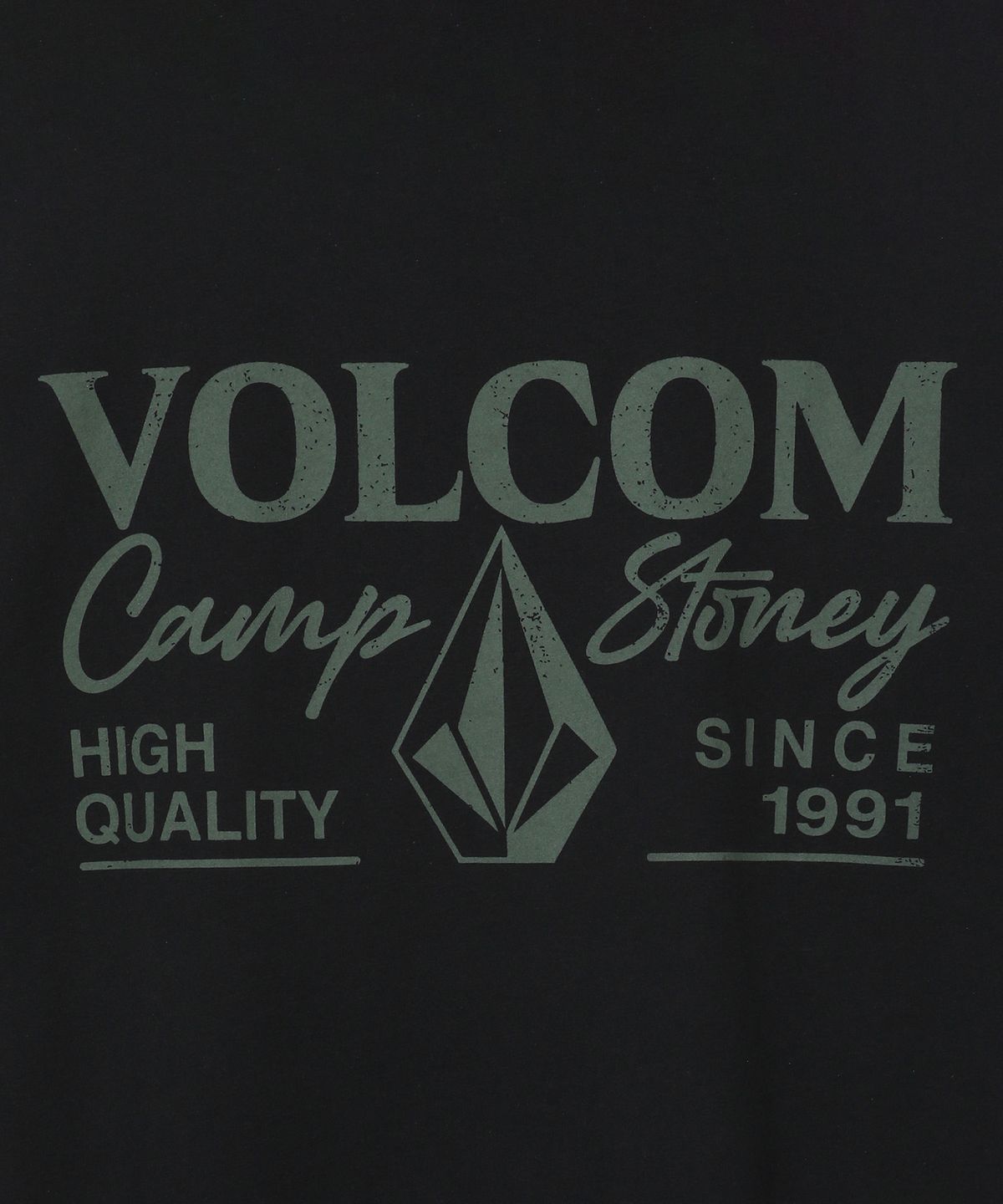 볼컴(VOLCOM) 캠프 스토니 오버핏 반팔티(블랙)