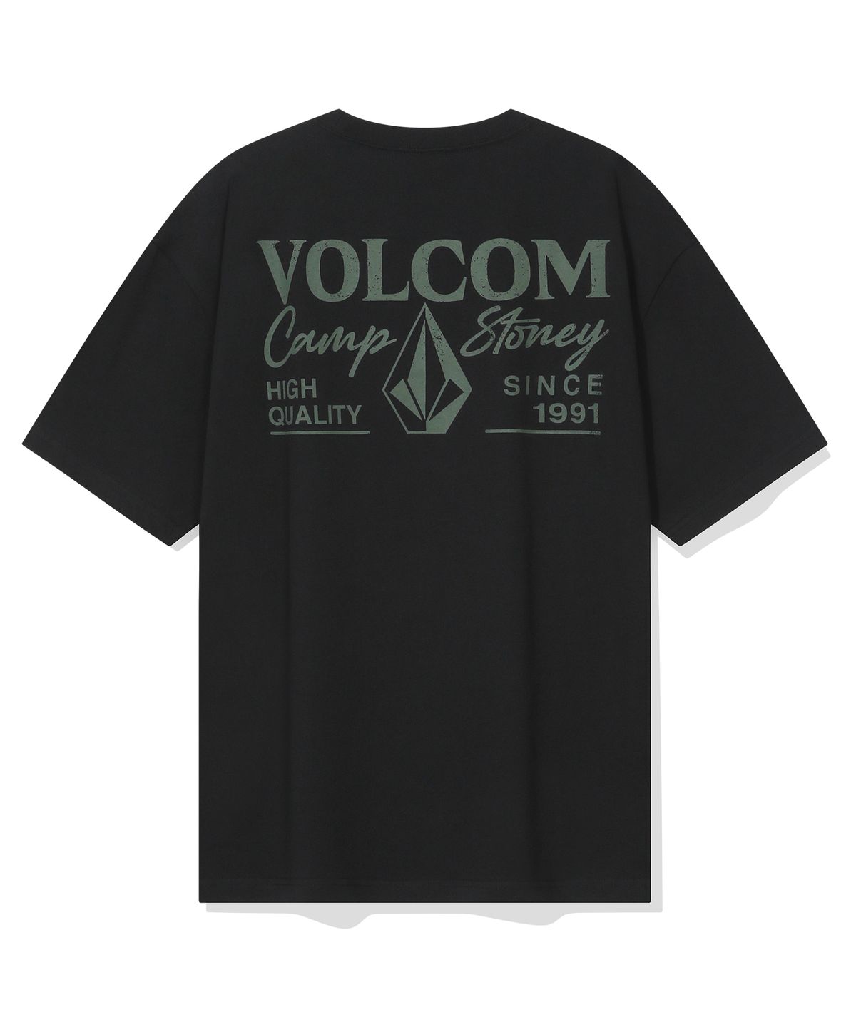 볼컴(VOLCOM) 캠프 스토니 오버핏 반팔티(블랙)