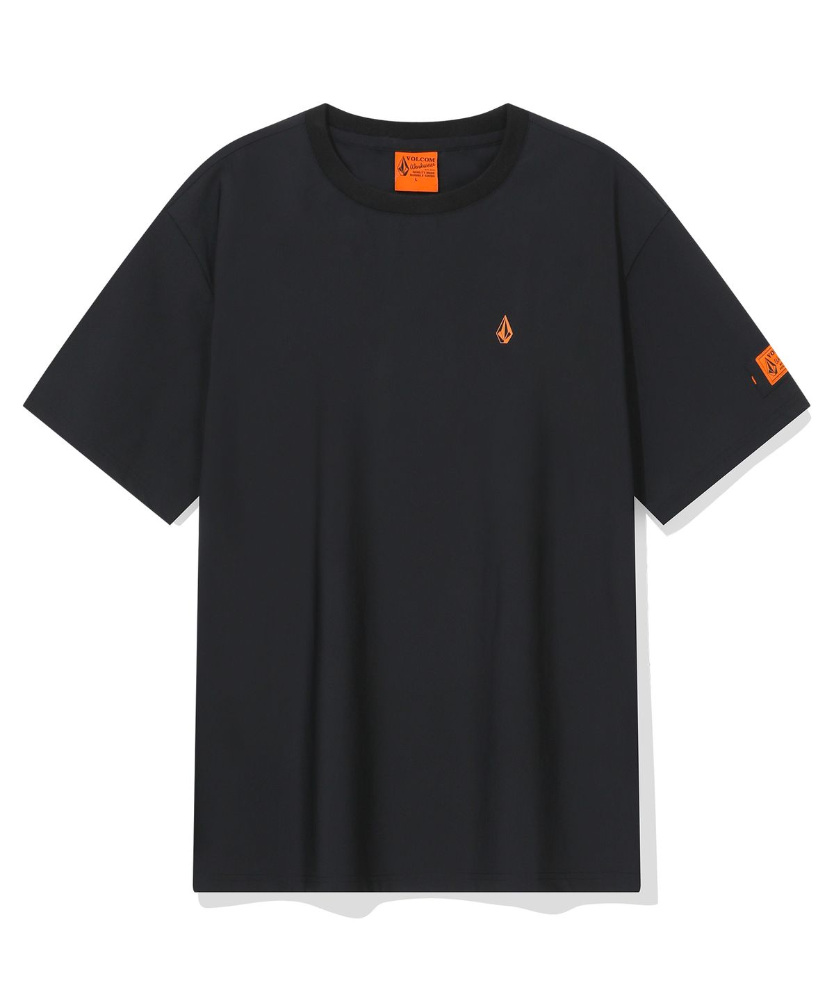 볼컴(VOLCOM) 워크웨어 v.co 테크 컴포트핏 반팔티(블랙)