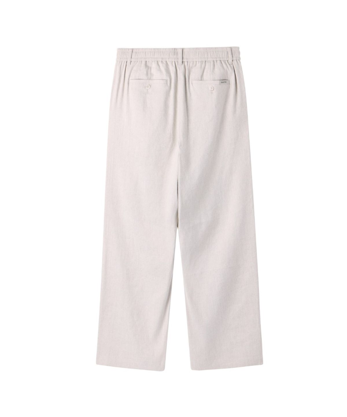 브롬톤 런던(BROMPTON LONDON) LINEN BLENDED BANDING TROUSERS - OATMEAL (P262MPT137)