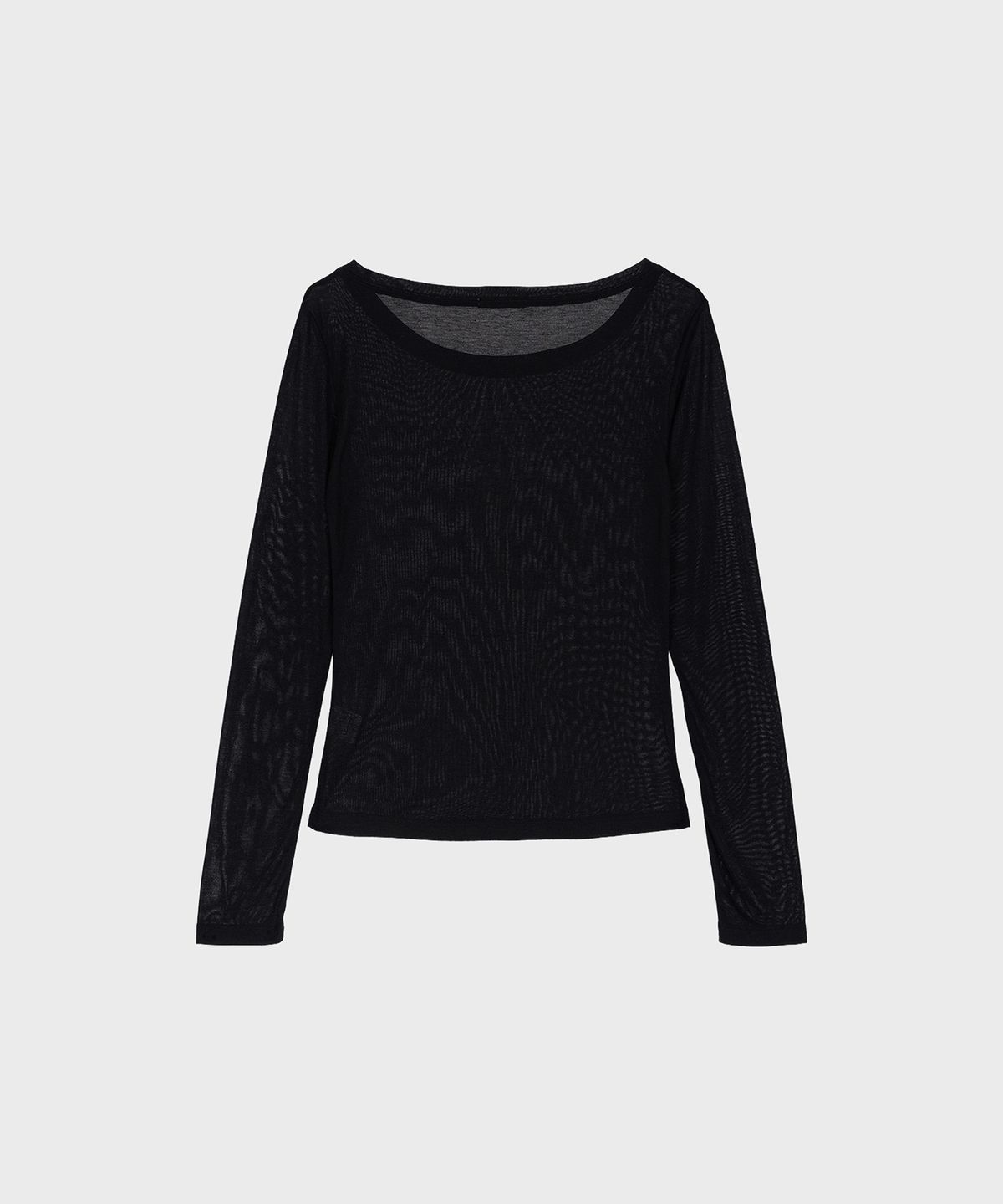 알키알카(ALKI ALKA) Sheer Long Sleeve (Black)