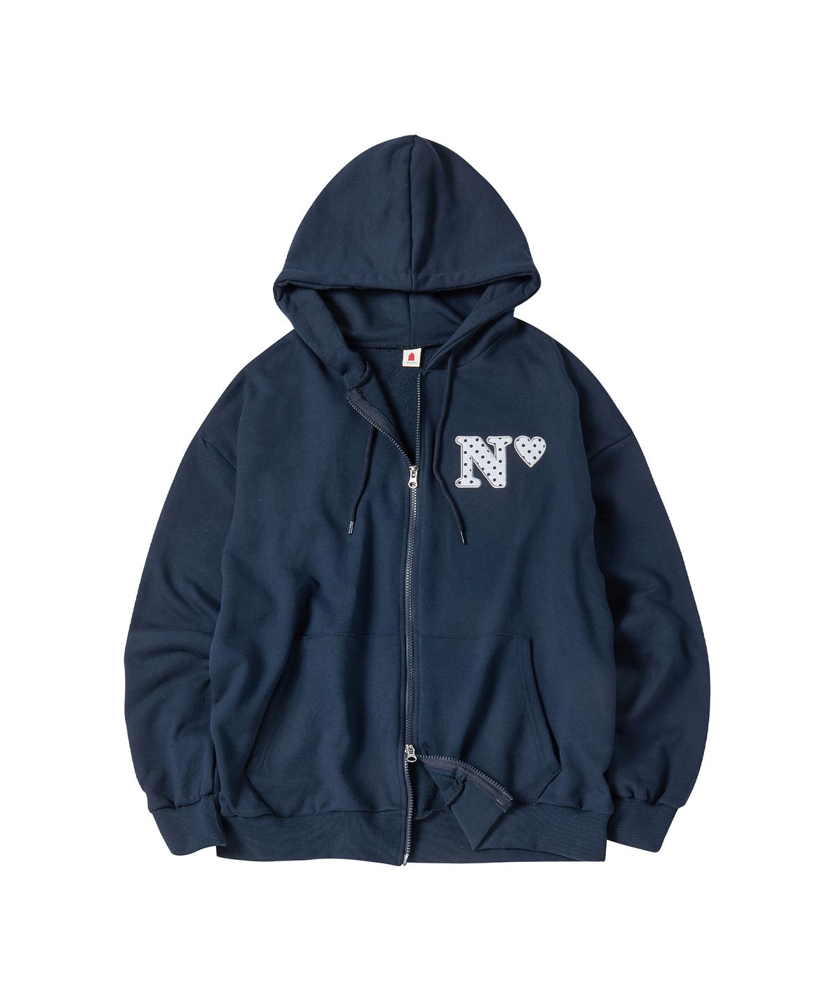 꼬모니노즈(COMONINOZ) W N DOT HOOD ZIP-UP [NAVY]