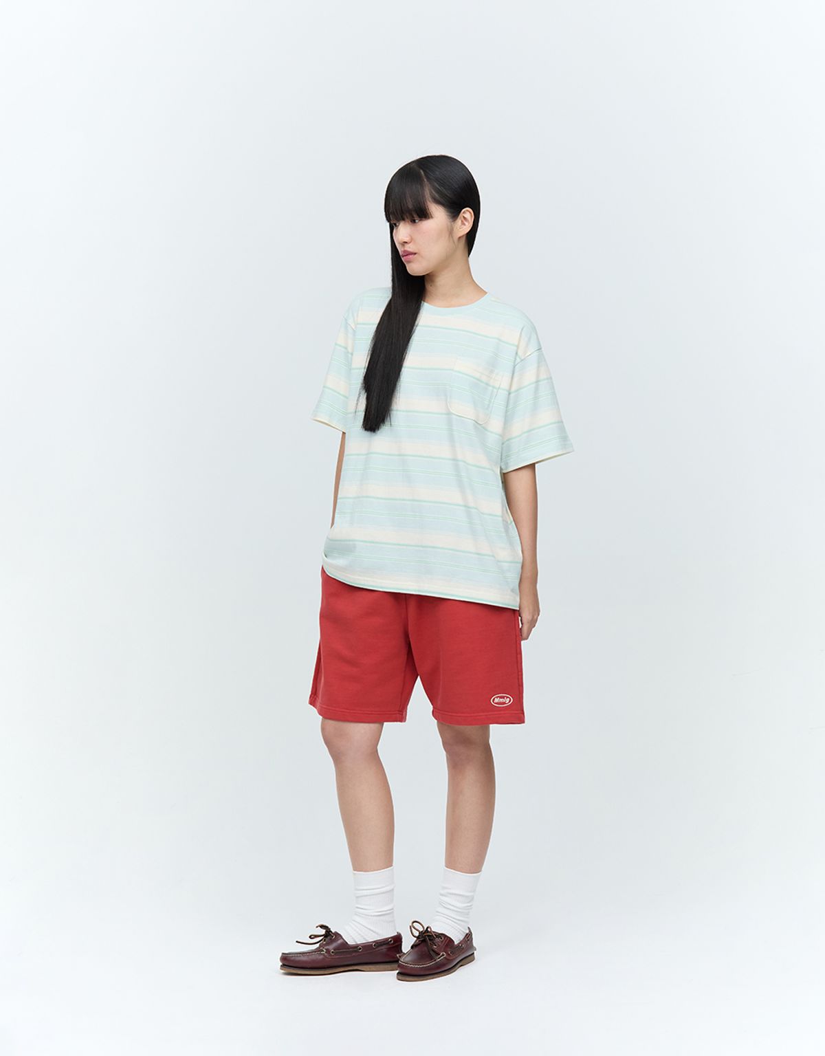 엠엠엘지(MMLG) VARIED STRIPE HF-T (SKY BLUE)