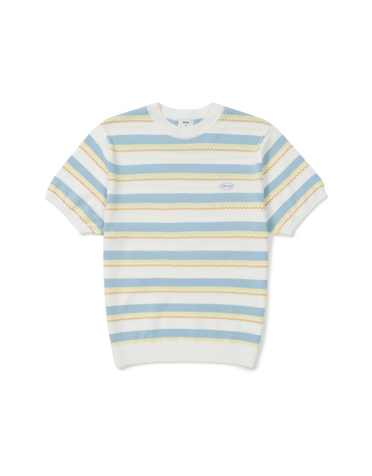 엠엠엘지(MMLG) CHEVRON STRIPE HF KNIT (IVORY)
