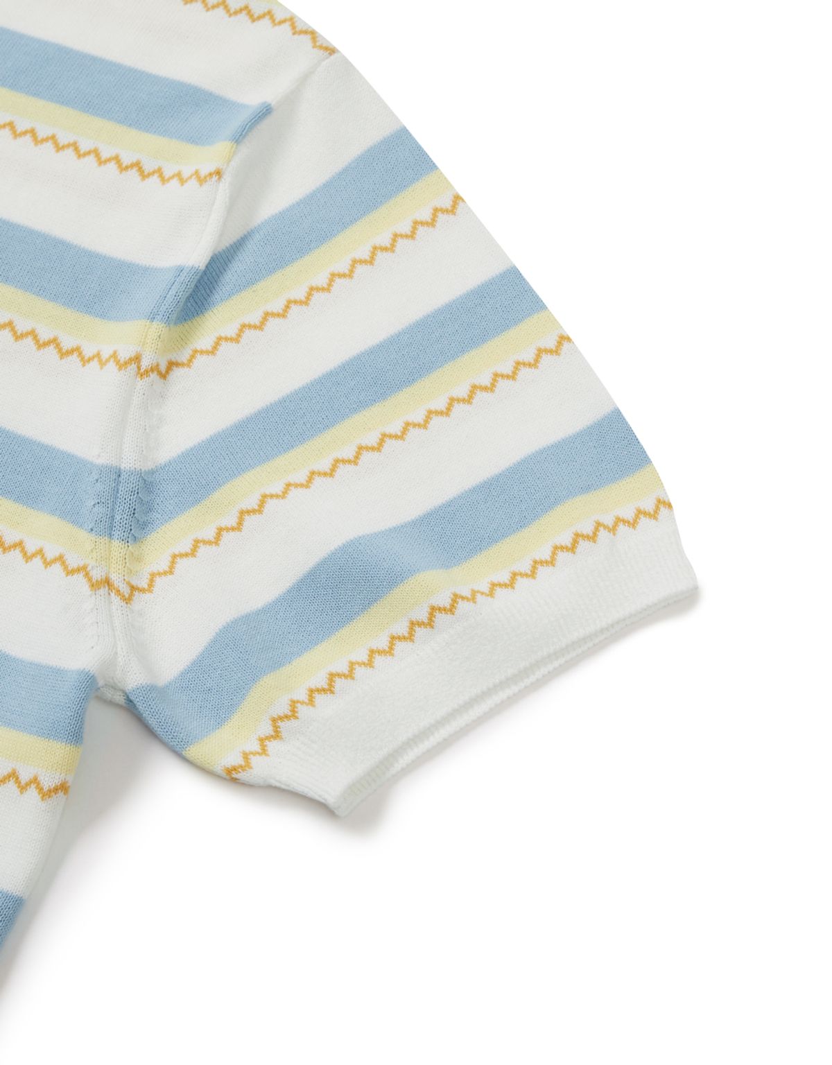 엠엠엘지(MMLG) CHEVRON STRIPE HF KNIT (IVORY)