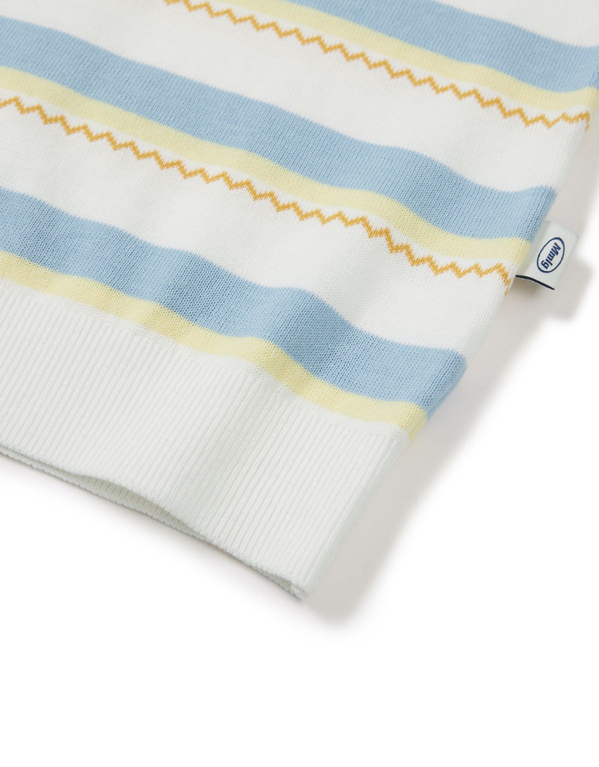 엠엠엘지(MMLG) CHEVRON STRIPE HF KNIT (IVORY)