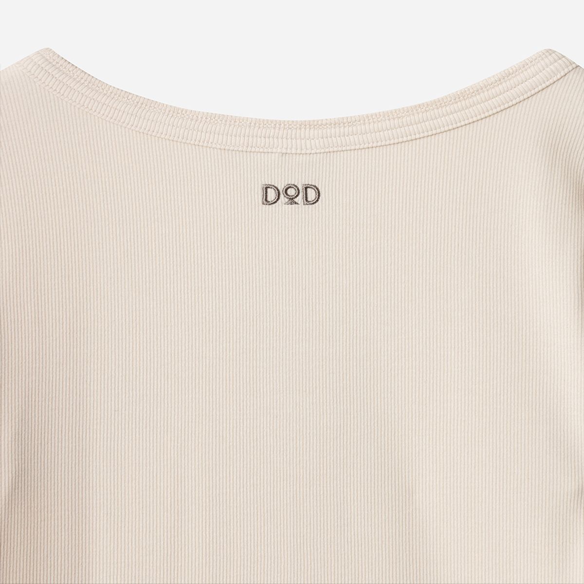 디오디(DOD) 여성) 골지 반팔 티셔츠(IVORY)