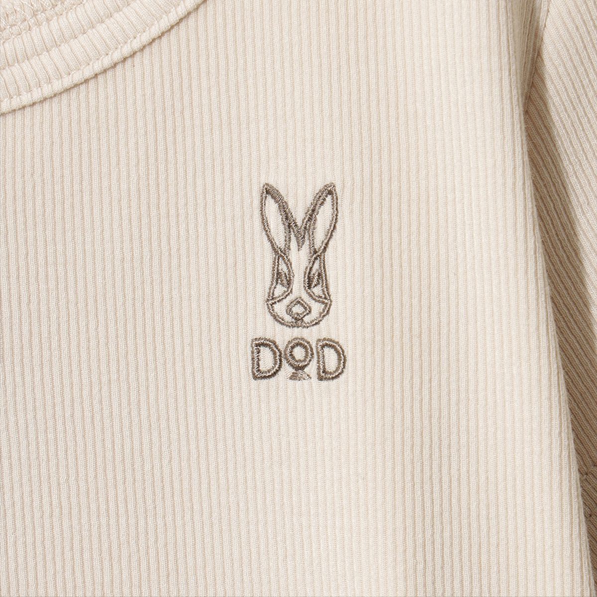디오디(DOD) 여성) 골지 반팔 티셔츠(IVORY)