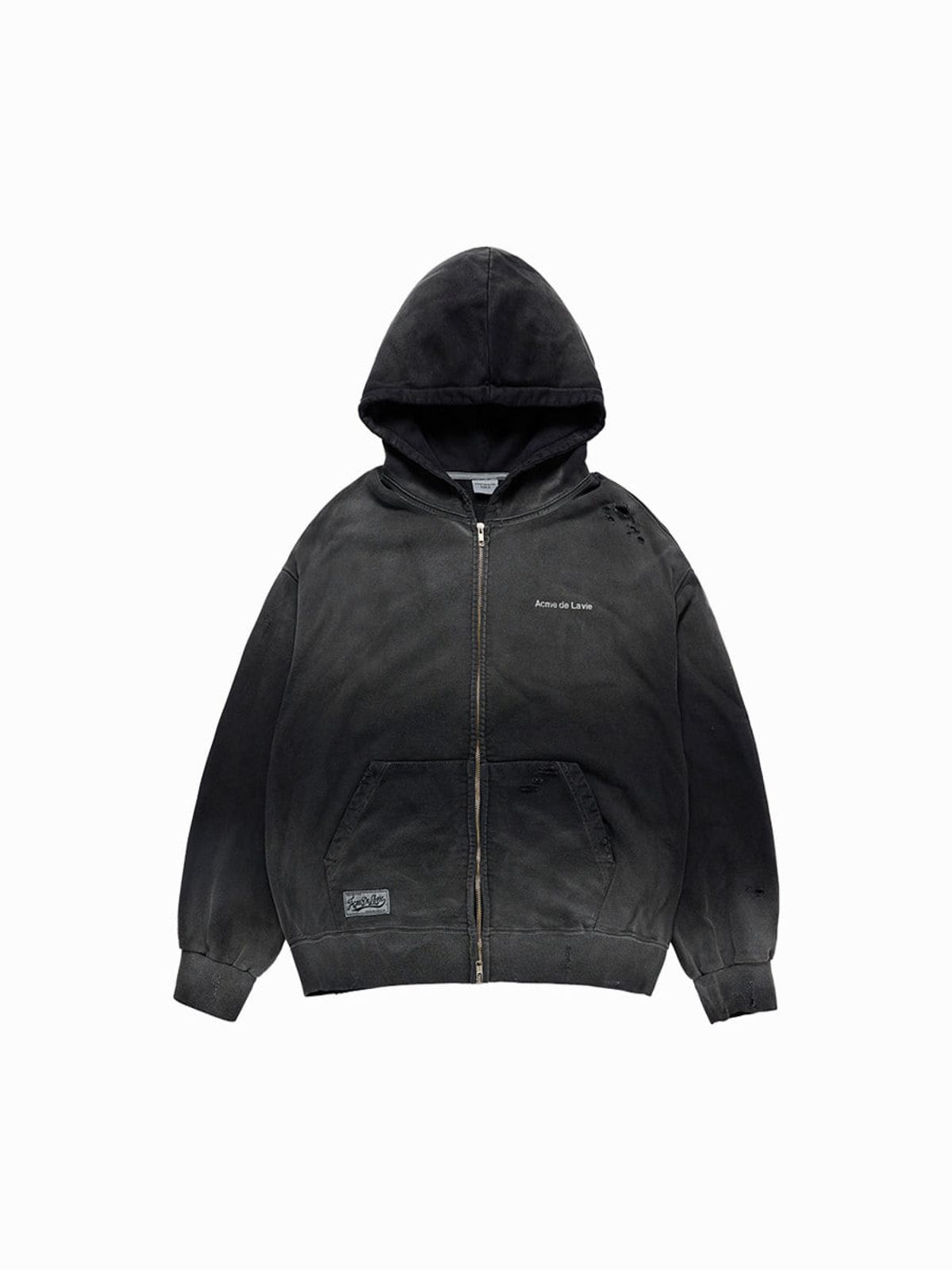 아크메드라비(ACME DE LA VIE) DISTRESSED HOODIE ZIP UP (4 COLOR)