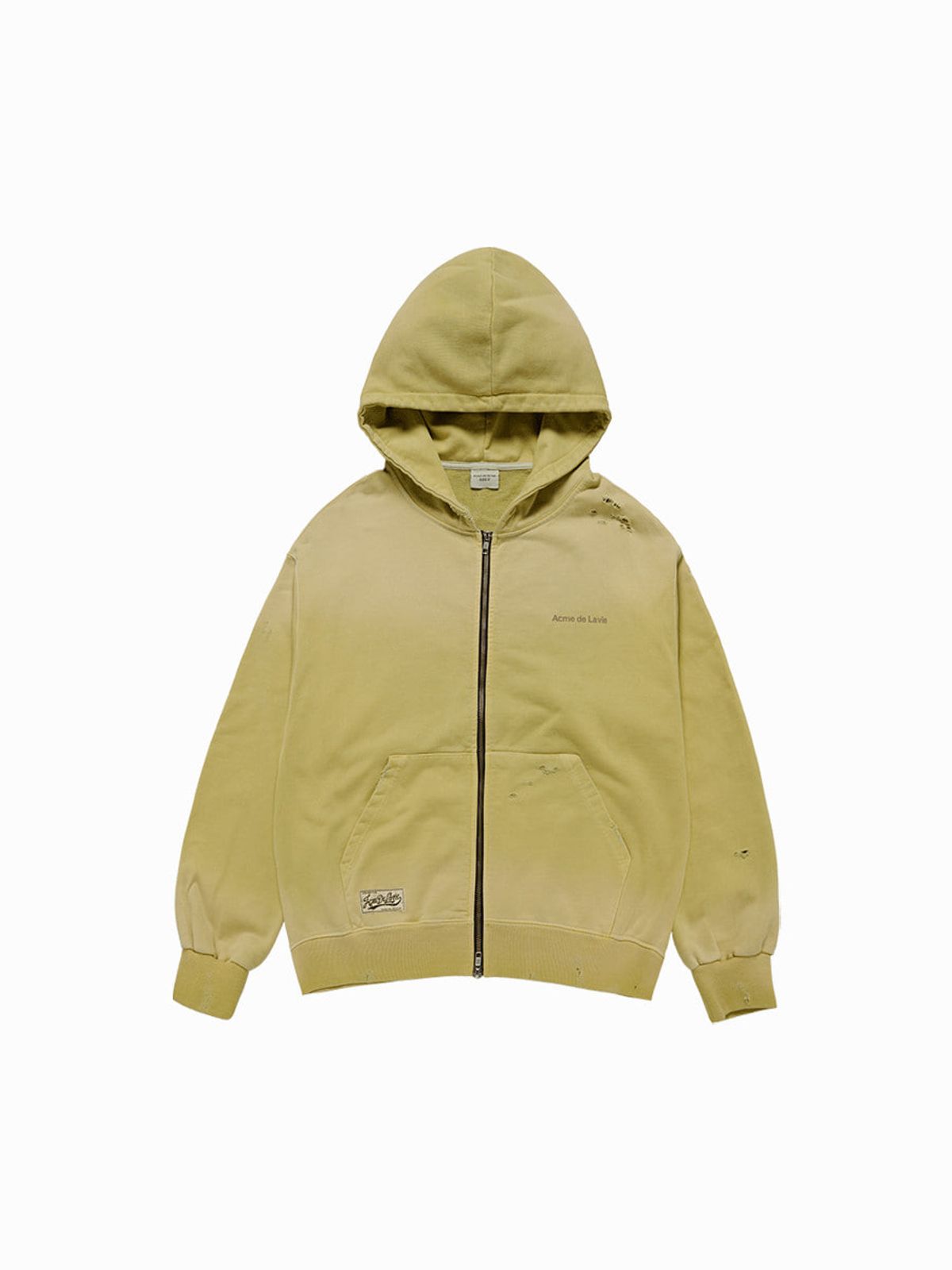 아크메드라비(ACME DE LA VIE) DISTRESSED HOODIE ZIP UP (4 COLOR)