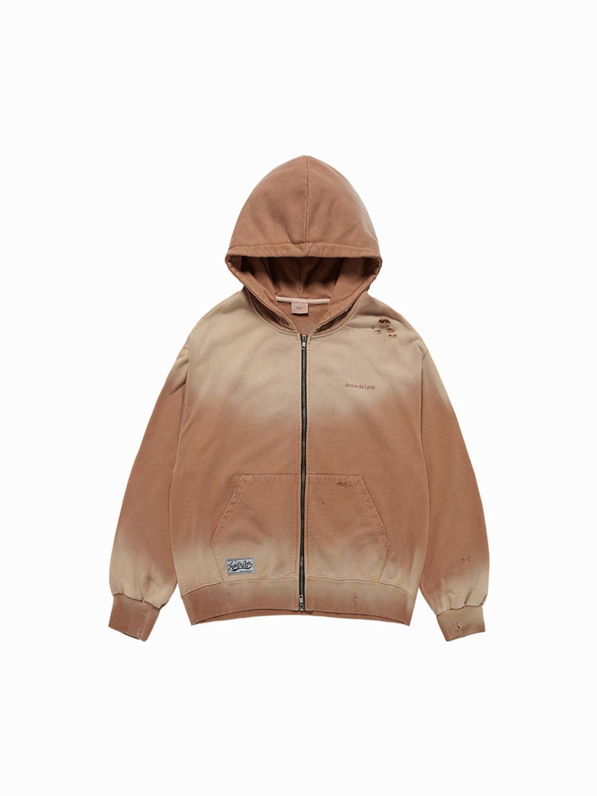 아크메드라비(ACME DE LA VIE) DISTRESSED HOODIE ZIP UP (4 COLOR)