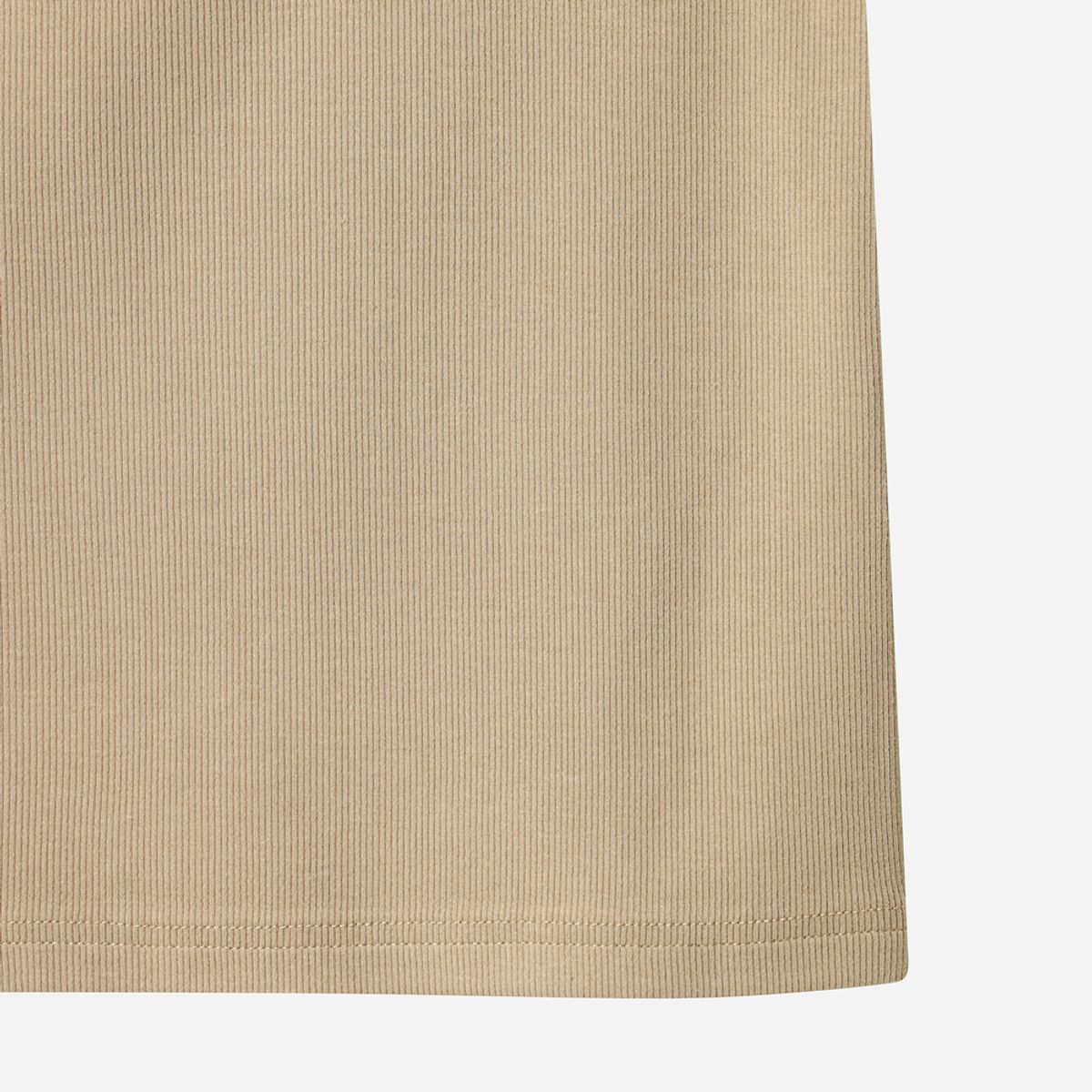 디오디(DOD) 여성) 골지 반팔 티셔츠(BROWN)