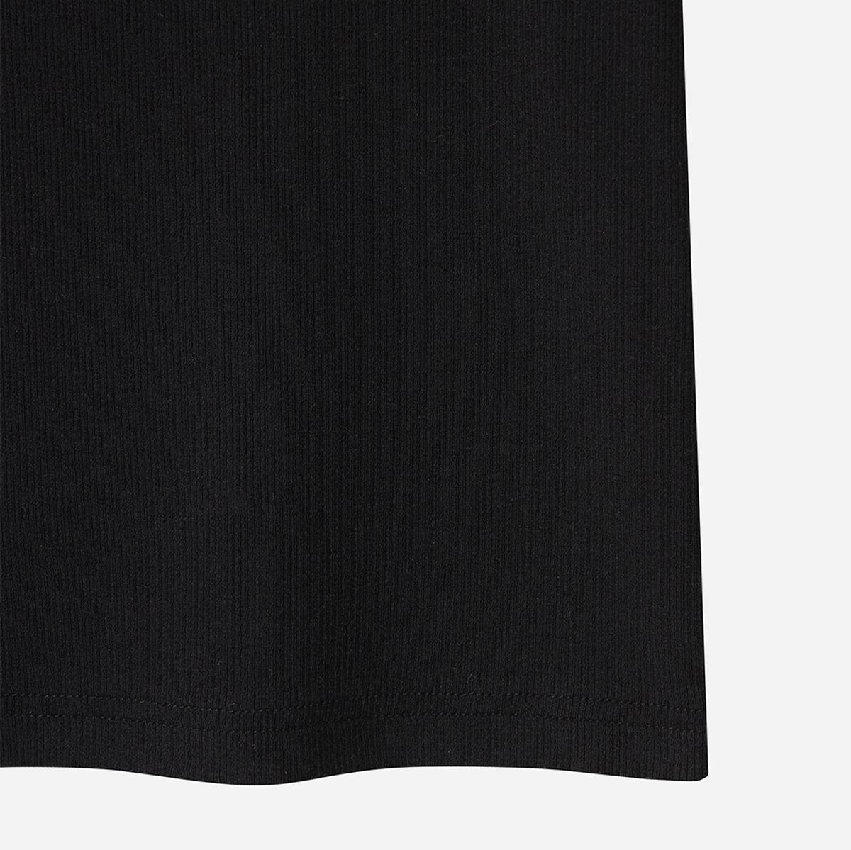 디오디(DOD) 여성) 골지 반팔 티셔츠(BLACK)