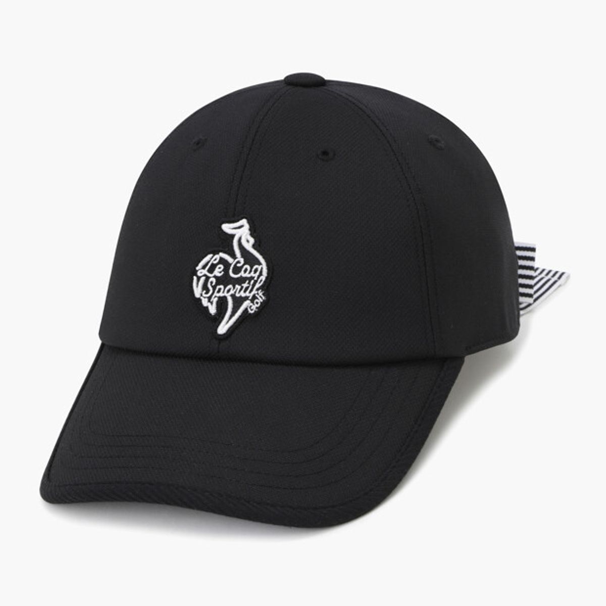르꼬끄 골프(LECOQ GOLF) 여성 리본 포인트 볼캡 _BLCK GR122LCP11