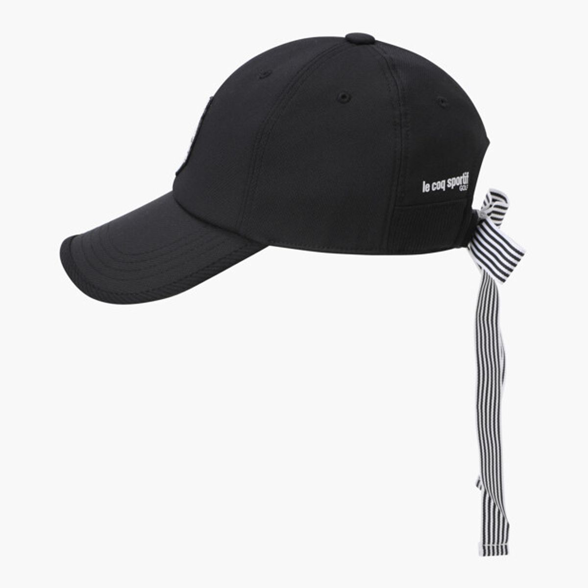 르꼬끄 골프(LECOQ GOLF) 여성 리본 포인트 볼캡 _BLCK GR122LCP11