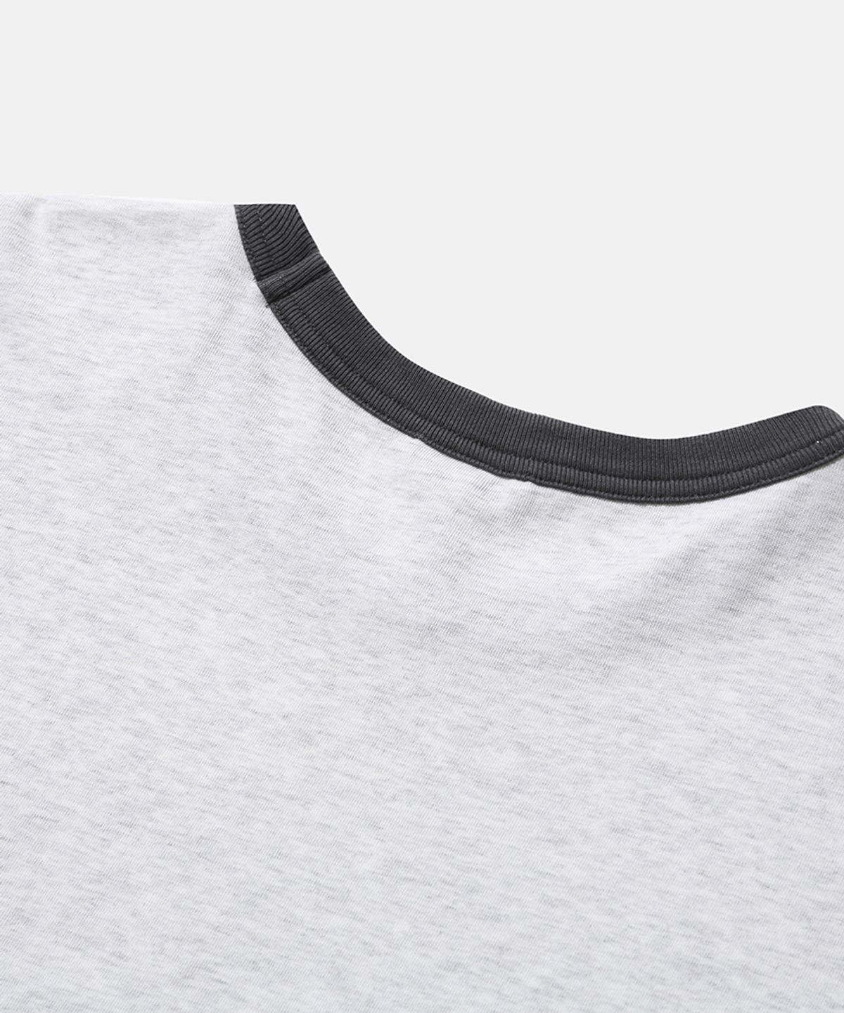 모이프(MOIF) [SS26] RINGER L/S TEE / LIGHT HEATHER GRAY