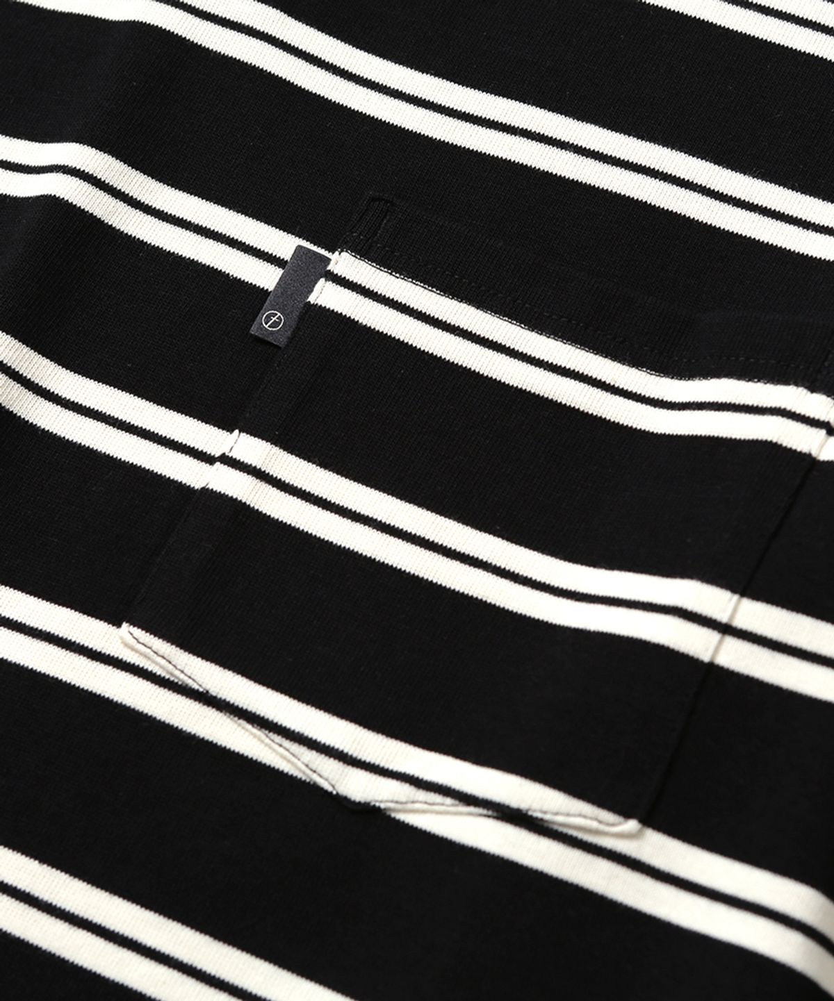모이프(MOIF) [SS26] WIDE POLO L/S SHIRT / BLACK STRIPE
