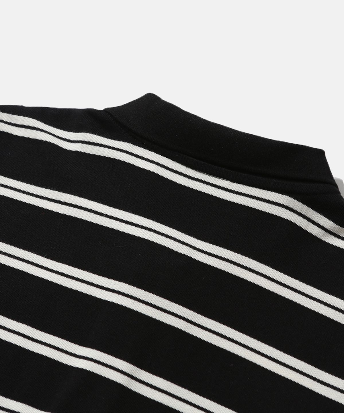 모이프(MOIF) [SS26] WIDE POLO L/S SHIRT / BLACK STRIPE