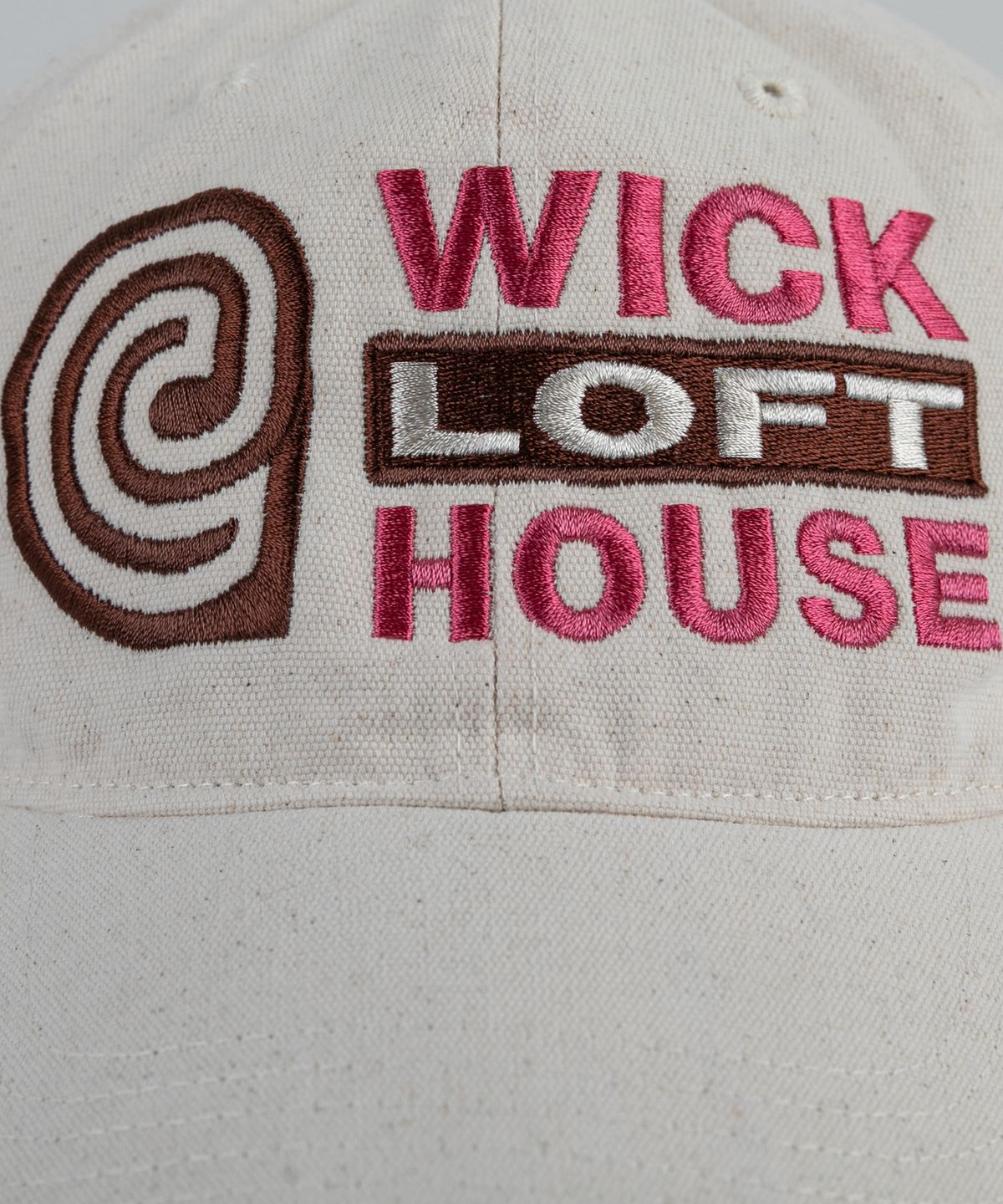 윅(WICK) e LOFT HOUSE 캔버스 볼캡-오트밀